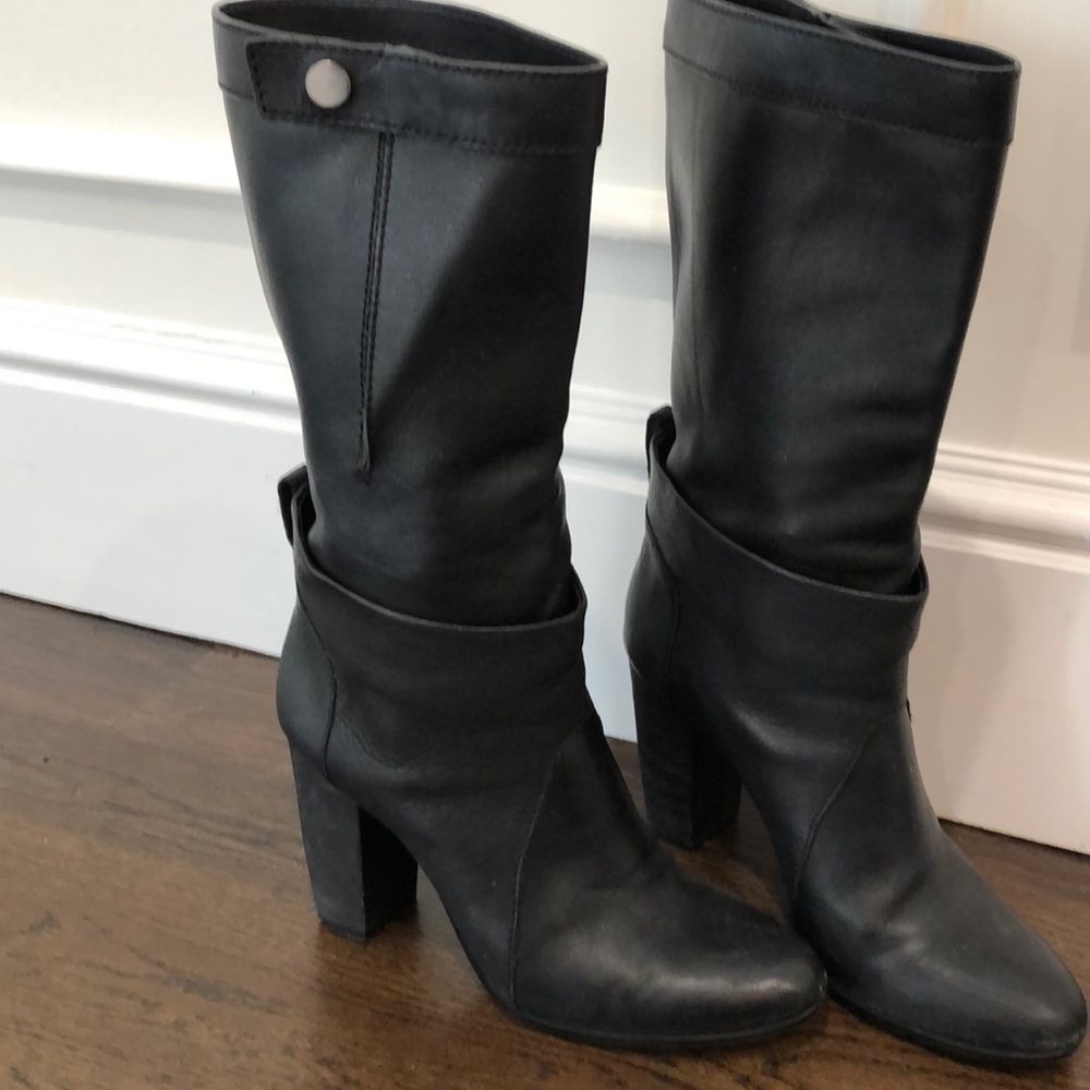 Philip Lim Black leather Boots Size 39